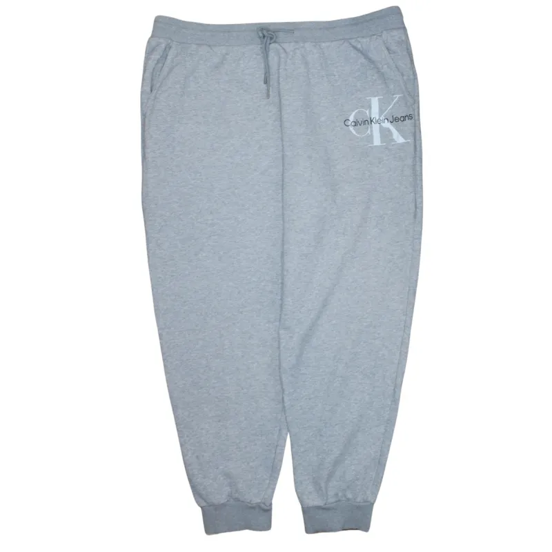 Calvin Klein 90's Rib Cuff Casual Joggers / Sweatpants XXLarge (2XL) Grey made by Calvin Klein