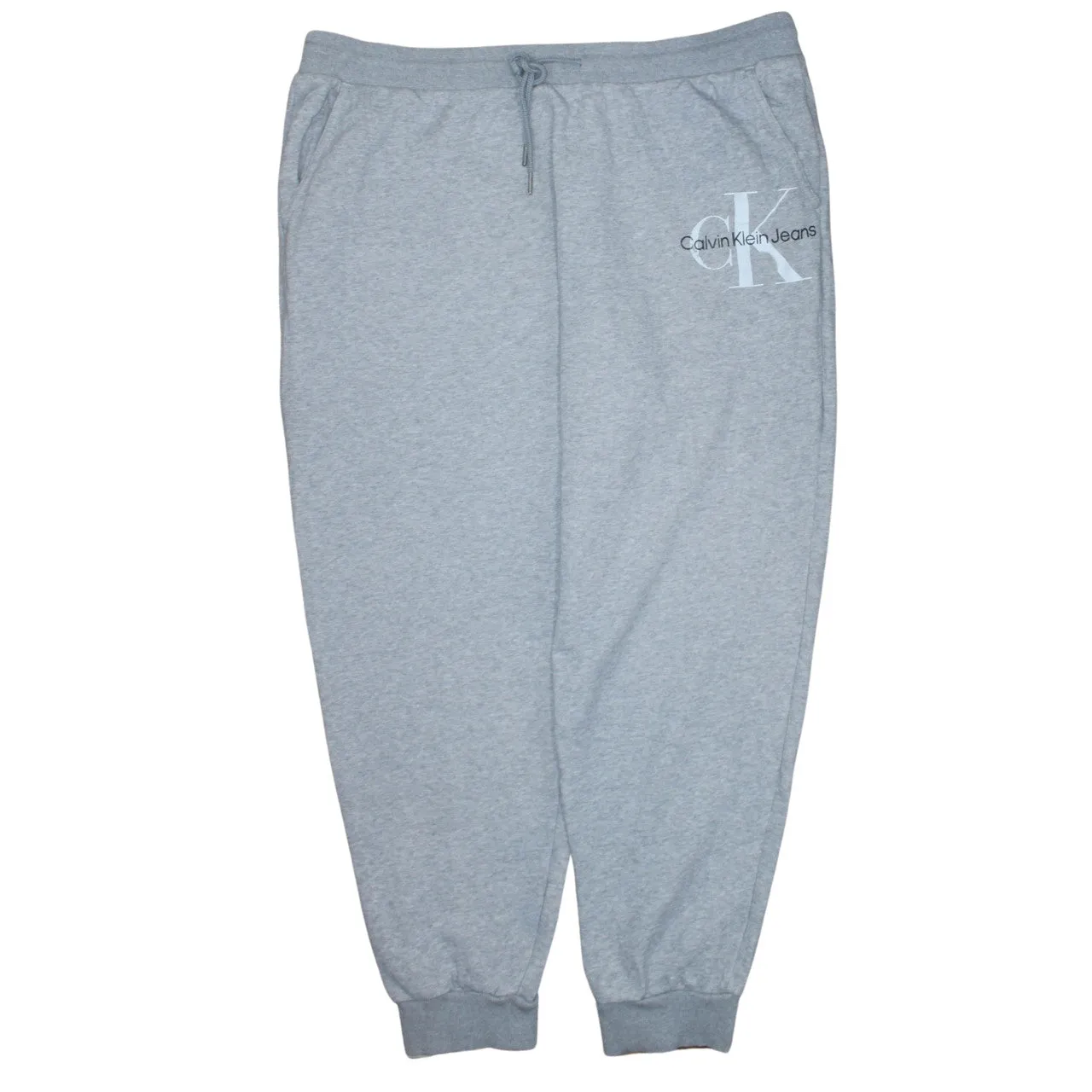 Calvin Klein 90's Rib Cuff Casual Joggers / Sweatpants XXLarge (2XL) Grey sold by Vintage Club