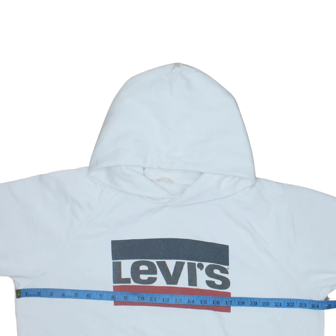 Levi's 90's Spellout Pullover Hoodie Large White sold by Vintage Club product image thumbnail 5
