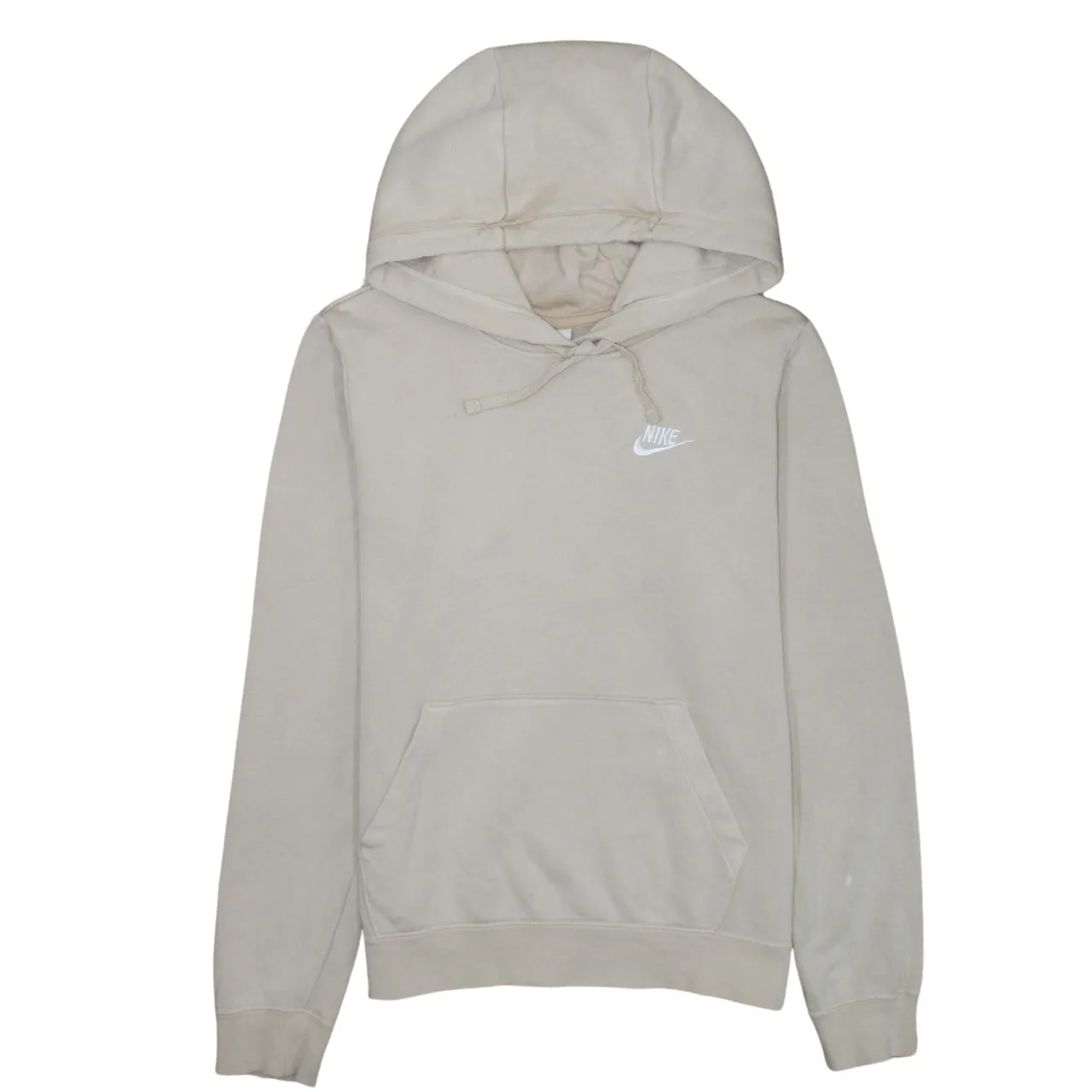 Nike 90's Swoosh Pullover Hoodie Small Beige Cream sold by Vintage Club