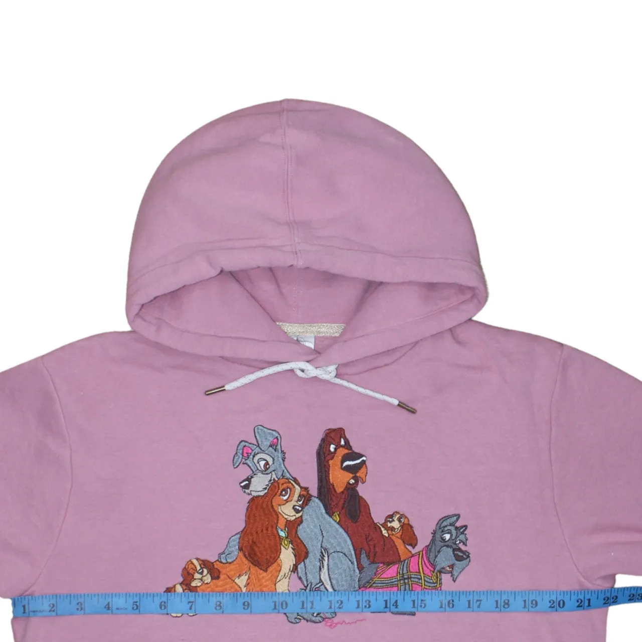 Disney 90's Drawstring Pockets Pullover Hoodie Small Pink sold by Vintage Club product image thumbnail 5