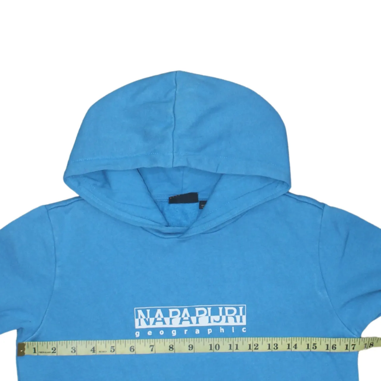 Napapijri 90's Spellout Pullover Hoodie XSmall Blue sold by Vintage Club product image thumbnail 5