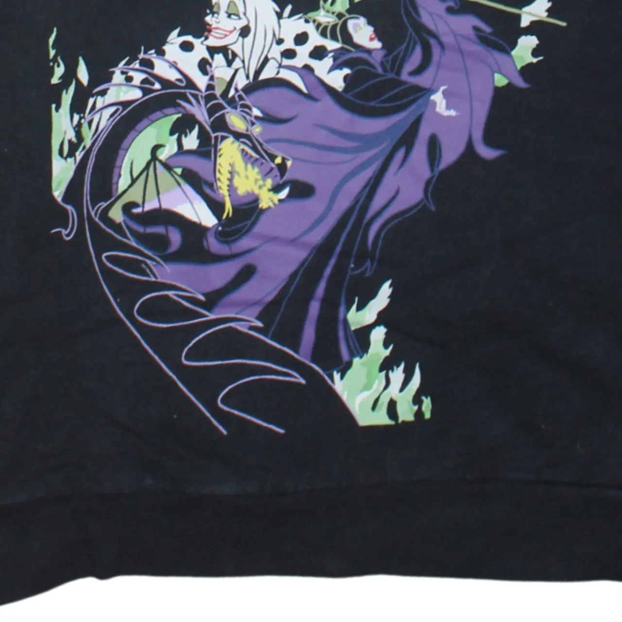 Disney 90's Lightweight Crew Neck Sweatshirt Medium Black sold by Vintage Club product image thumbnail 4