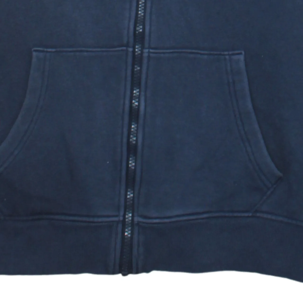 Tommy Hilfiger Navy Blue Zip Sweatshirt Men's Small Tape Logo Sleeves Embroidered Chest Fleece Top sold by Vintage Club product image thumbnail 4