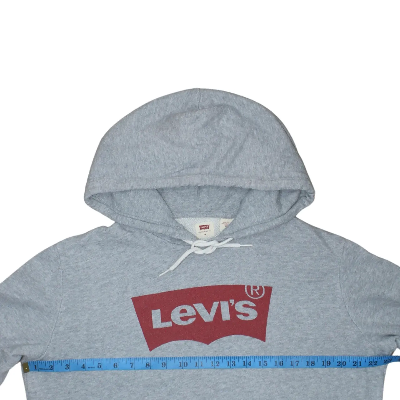 Levi's 90's Spellout Pullover Hoodie Medium Grey sold by Vintage Club product image thumbnail 5