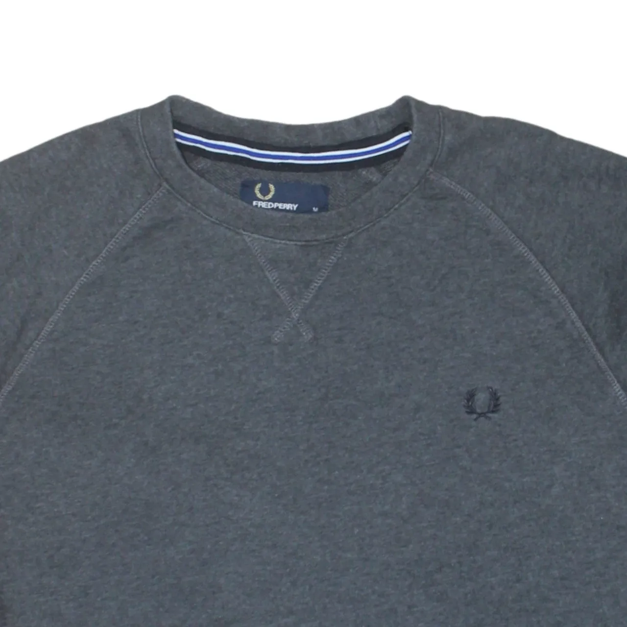 FRED PERRY 90's Lightweight Crew Neck Sweatshirt Medium Grey sold by Vintage Club product image thumbnail 3