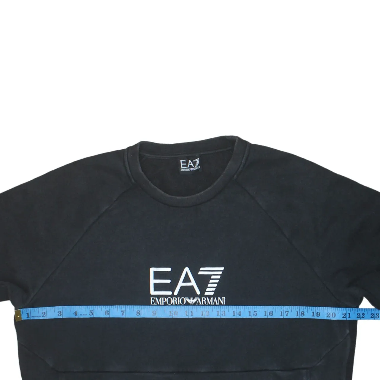 Emporio Armani 90's Spellout Crew Neck Sweatshirt Medium Black sold by Vintage Club product image thumbnail 5