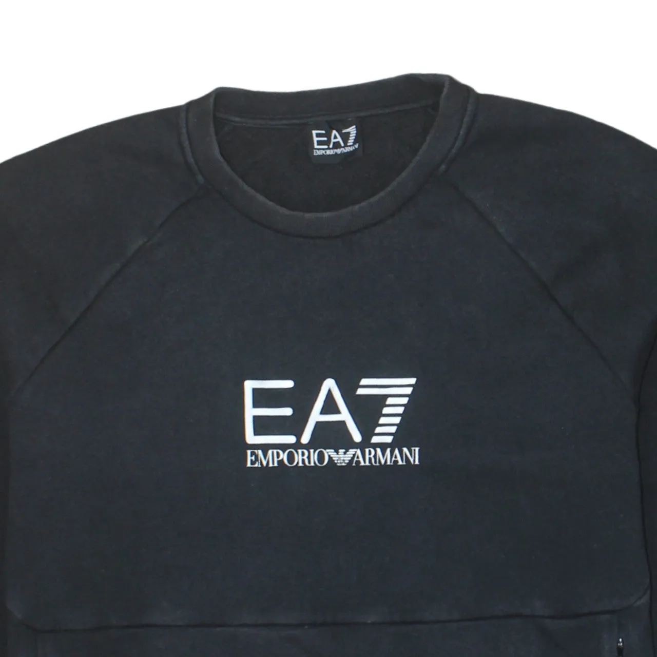 Emporio Armani 90's Spellout Crew Neck Sweatshirt Medium Black sold by Vintage Club product image thumbnail 3