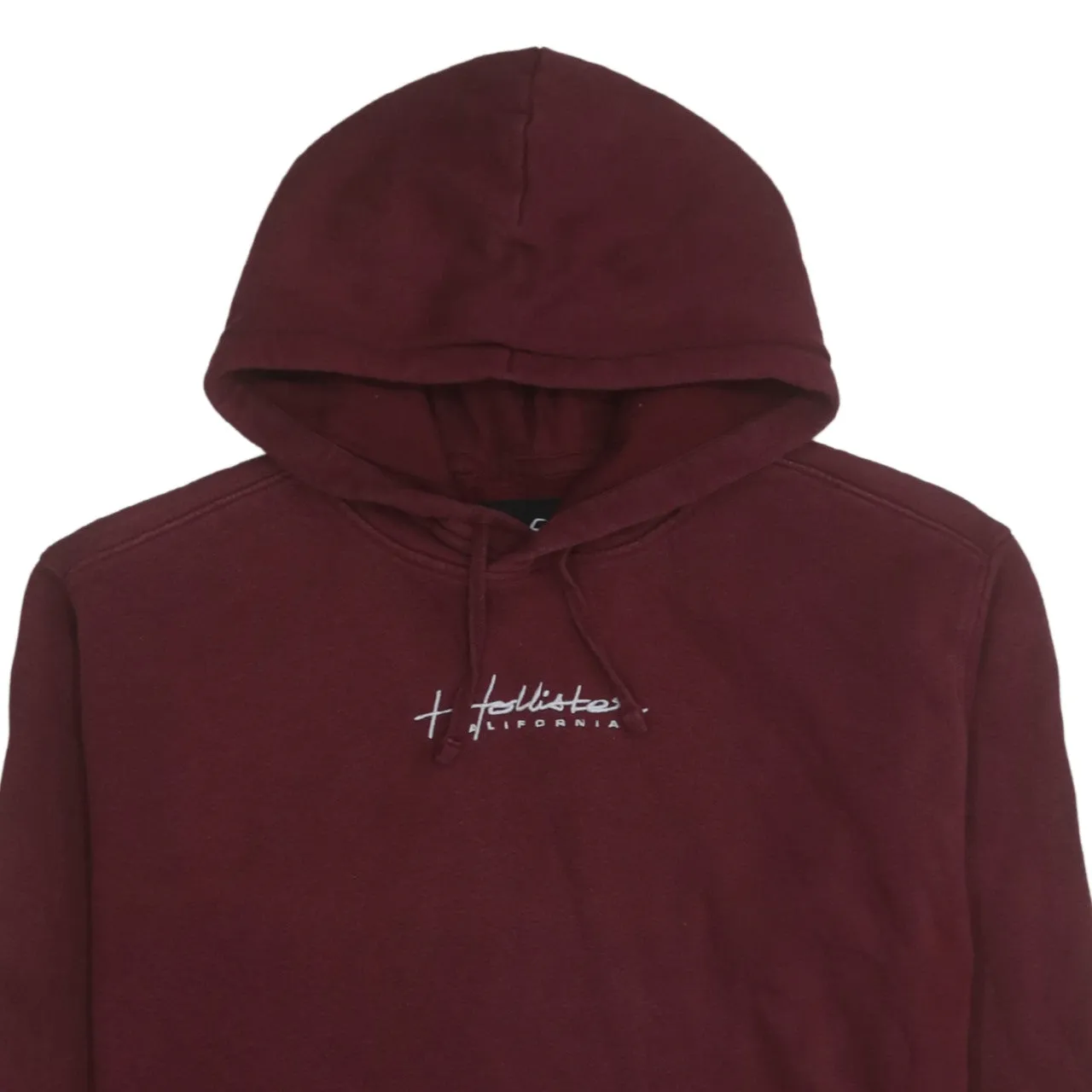 Hollister 90's Drawstring Pockets Pullover Hoodie Small Red sold by Vintage Club product image thumbnail 3