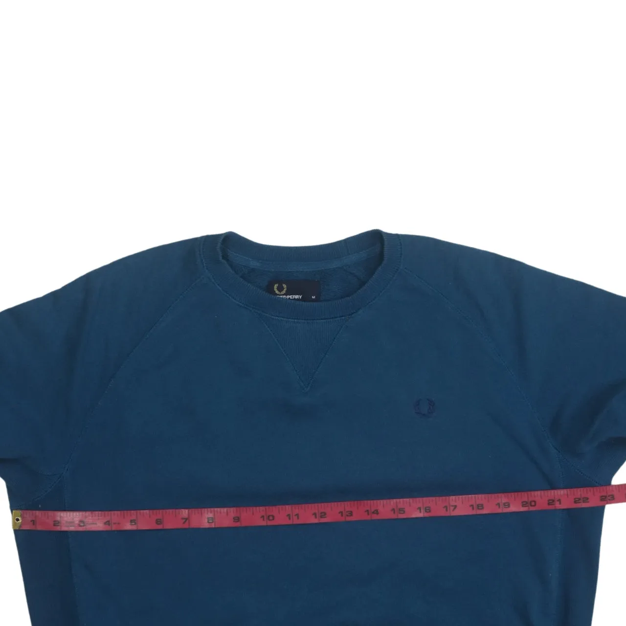 FRED PERRY 90's Lightweight Crew Neck Sweatshirt Medium Green sold by Vintage Club product image thumbnail 5