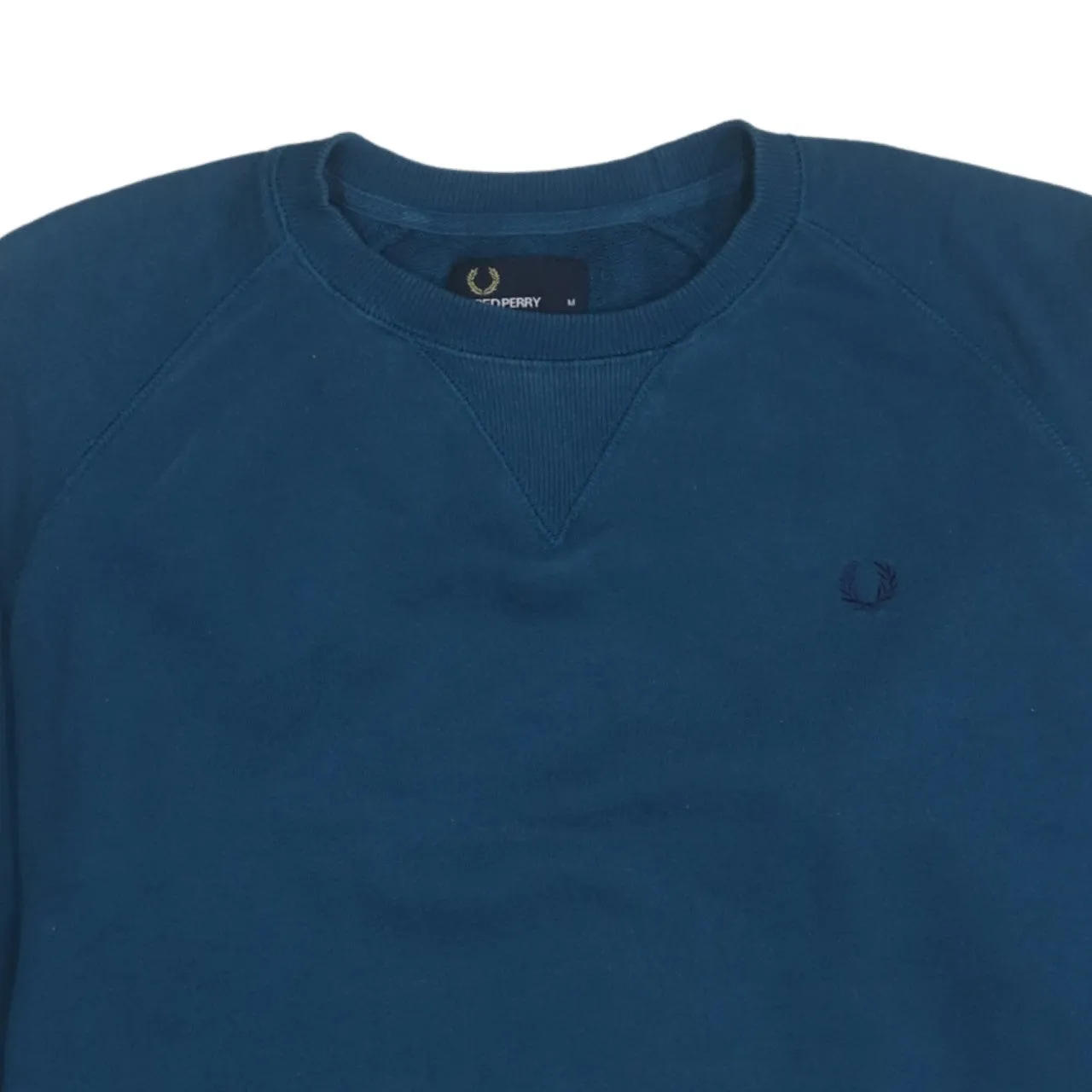 FRED PERRY 90's Lightweight Crew Neck Sweatshirt Medium Green sold by Vintage Club product image thumbnail 3