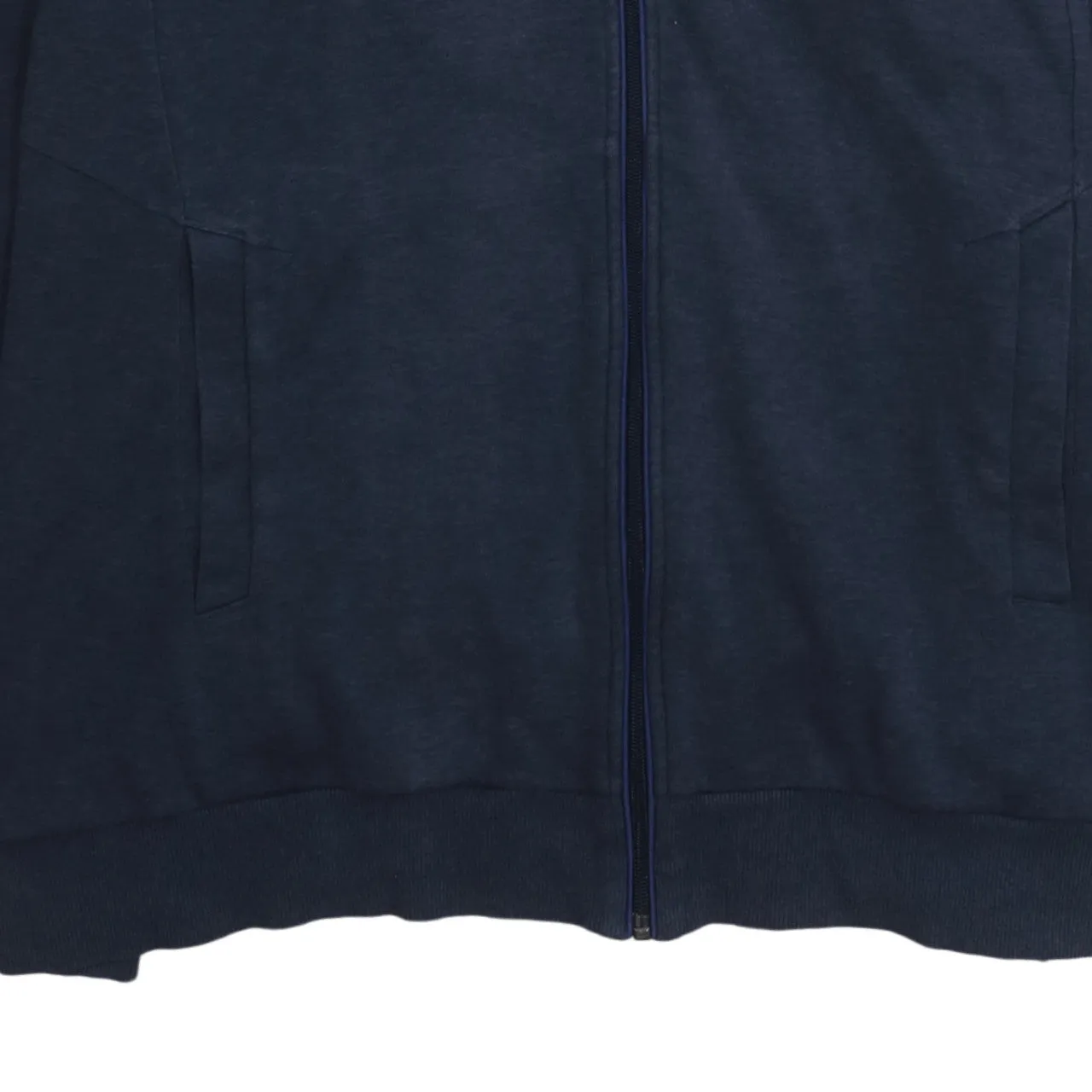 HUGO BOSS Navy Blue Zip Hoodie Women’s 3XL Embroidered Logo Sleeve Zip Pockets Sweatshirt sold by Vintage Club product image thumbnail 4