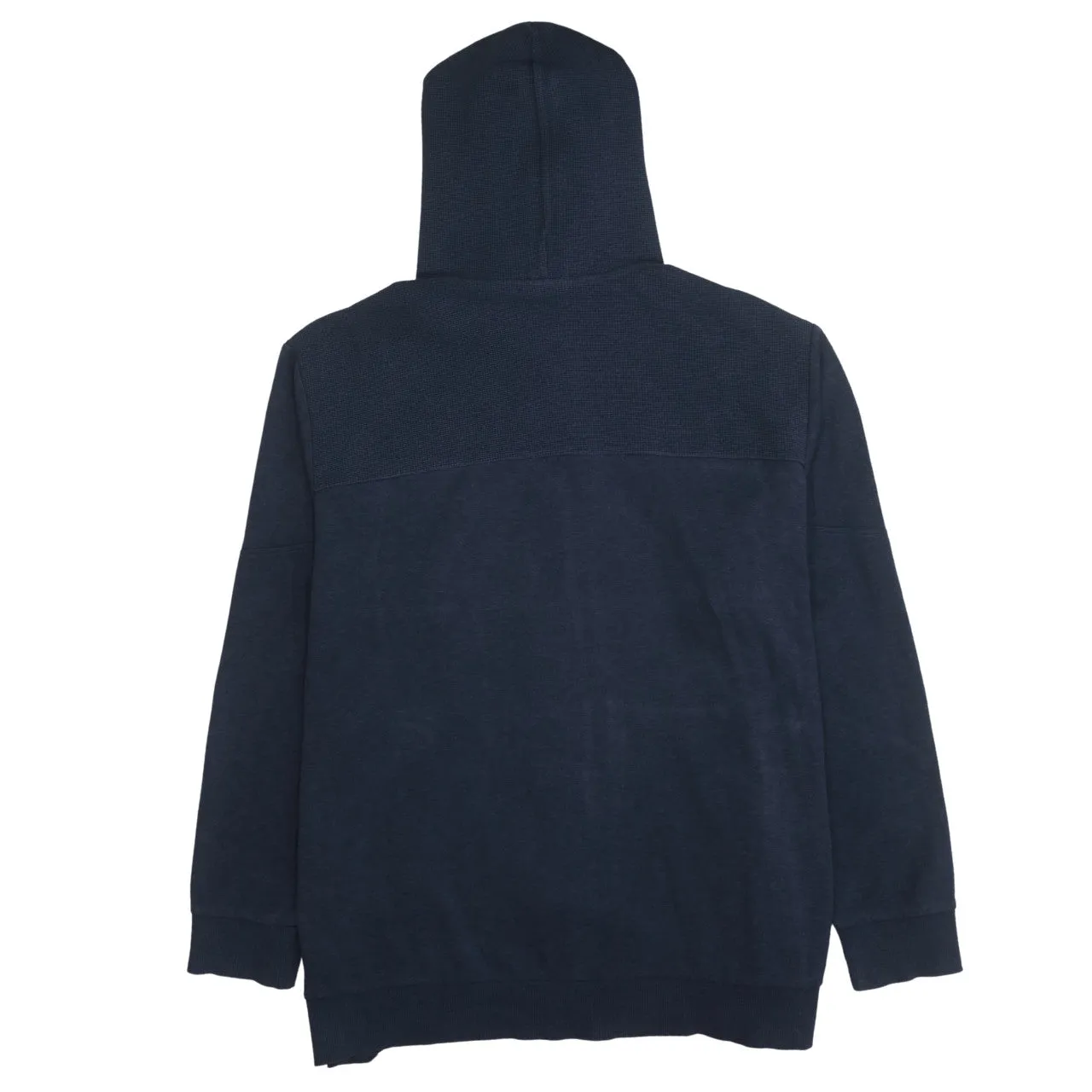 HUGO BOSS Navy Blue Zip Hoodie Women’s 3XL Embroidered Logo Sleeve Zip Pockets Sweatshirt sold by Vintage Club product image thumbnail 2