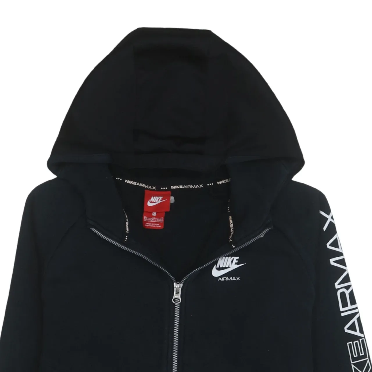 Nike 90's Swoosh Full Zip Up Hoodie XLarge Black sold by Vintage Club product image thumbnail 3