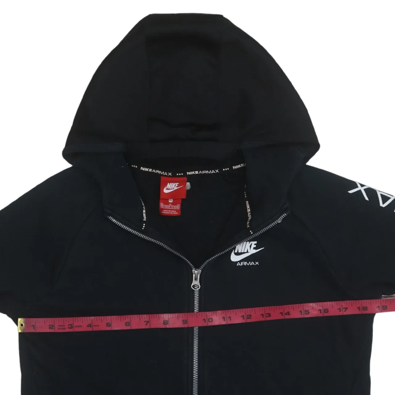 Nike 90's Swoosh Full Zip Up Hoodie XLarge Black sold by Vintage Club product image thumbnail 5