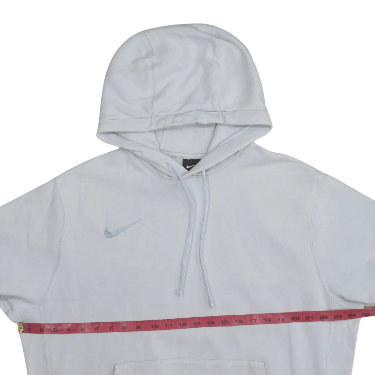 Nike 90's Swoosh Pullover Hoodie Large White sold by Vintage Club product image thumbnail 5