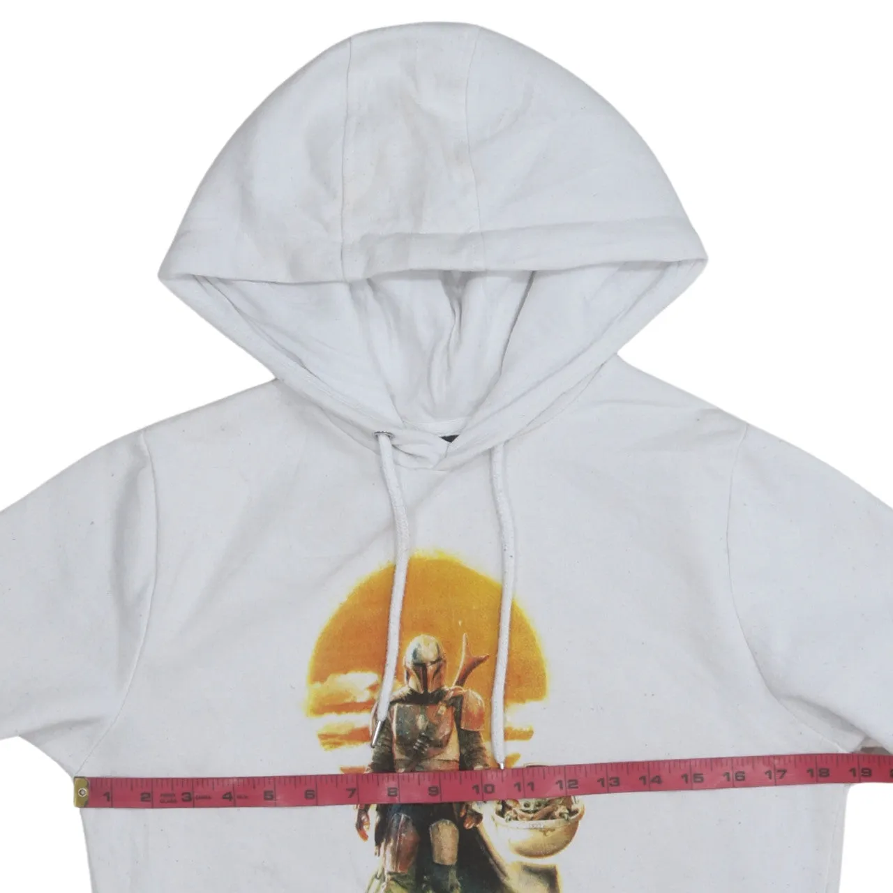 Star Wars 90's Drawstring Pockets Pullover Hoodie XSmall White sold by Vintage Club product image thumbnail 5