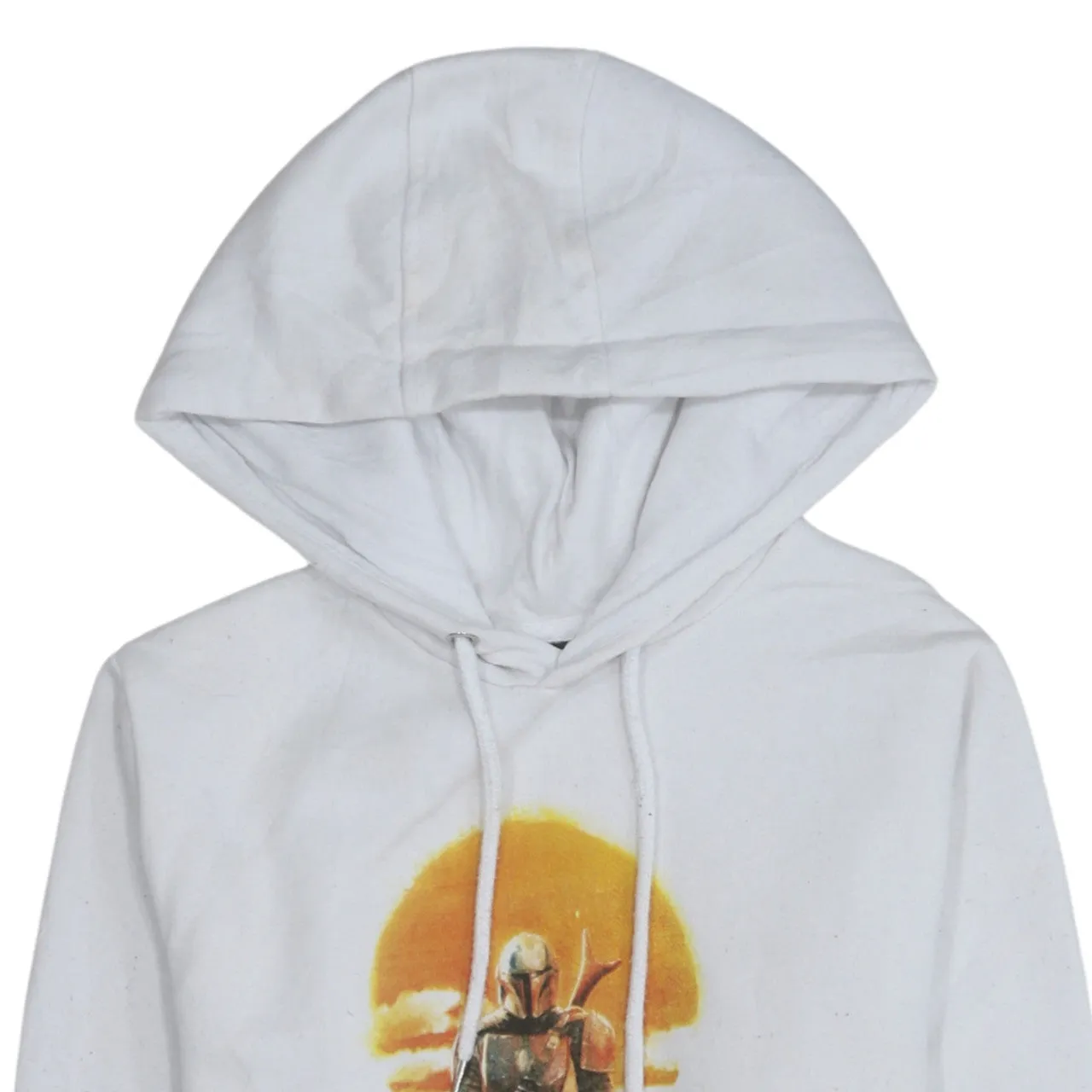 Star Wars 90's Drawstring Pockets Pullover Hoodie XSmall White sold by Vintage Club product image thumbnail 3