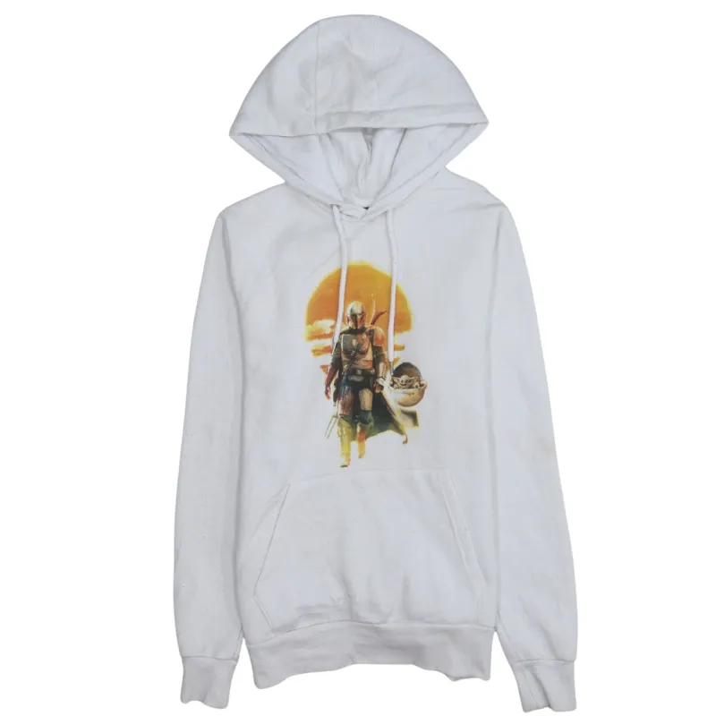Star Wars 90's Drawstring Pockets Pullover Hoodie XSmall White made by Star Wars