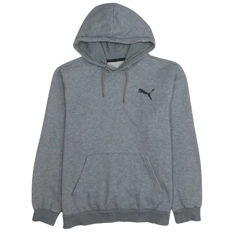 Puma 90's Drawstring Pockets Pullover Hoodie Medium Grey made by Puma