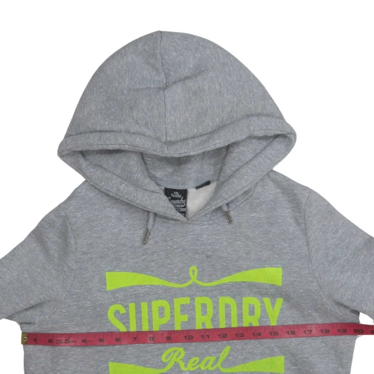 Super Dry 90's Spellout Pullover Hoodie Medium Grey sold by Vintage Club product image thumbnail 5