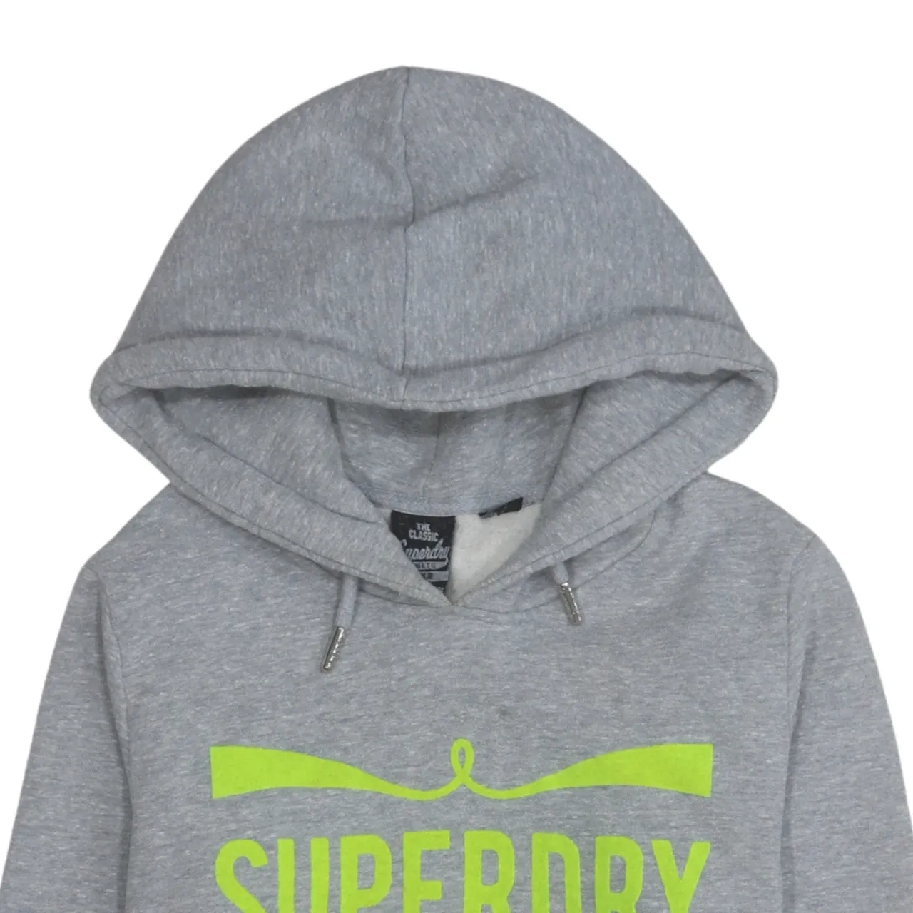 Super Dry 90's Spellout Pullover Hoodie Medium Grey sold by Vintage Club product image thumbnail 3