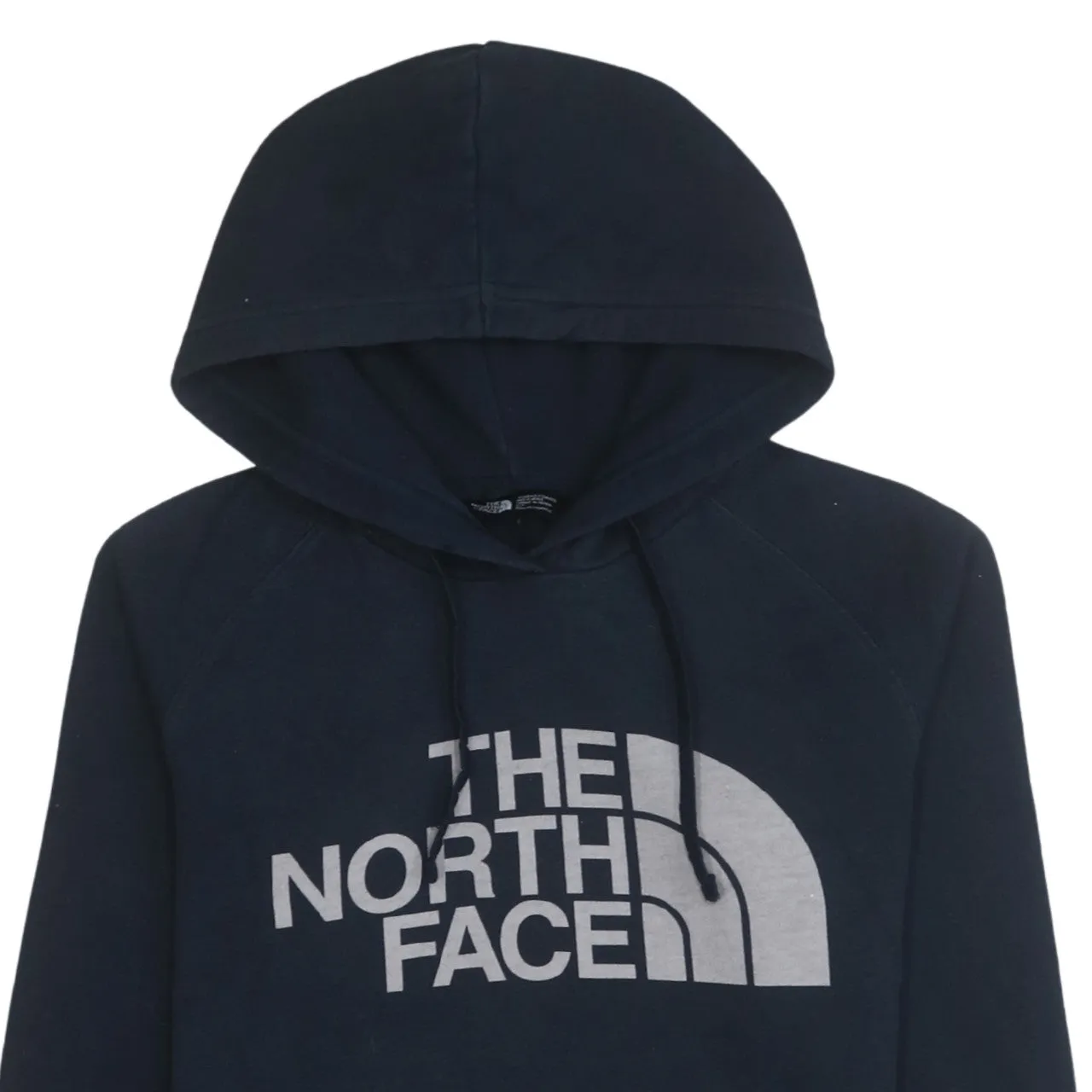 The North Face 90's Spellout Pullover Hoodie Small Navy Blue sold by Vintage Club product image thumbnail 3