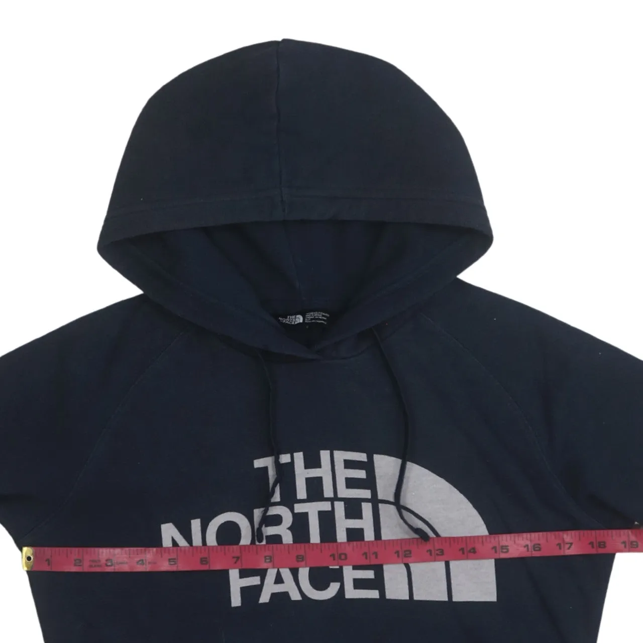 The North Face 90's Spellout Pullover Hoodie Small Navy Blue sold by Vintage Club product image thumbnail 5