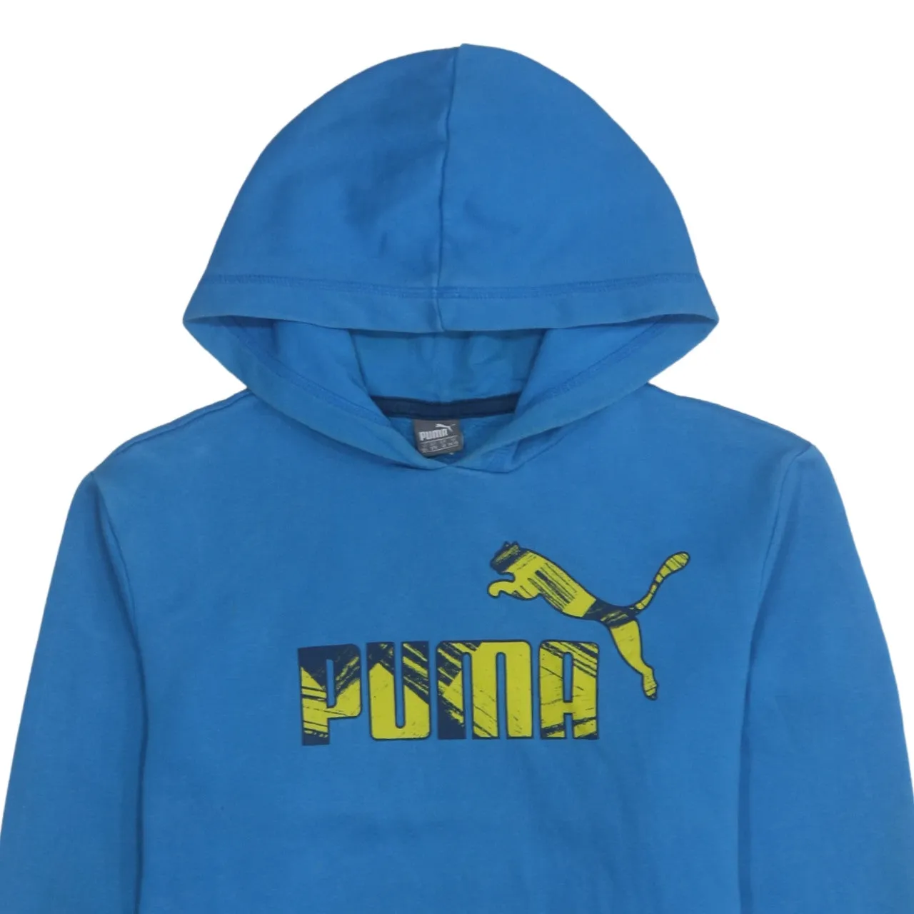 Puma Blue Hoodie Women’s XXLarge Printed Front Logo Pouch Pocket Pullover Sweatshirt sold by Vintage Club product image thumbnail 3