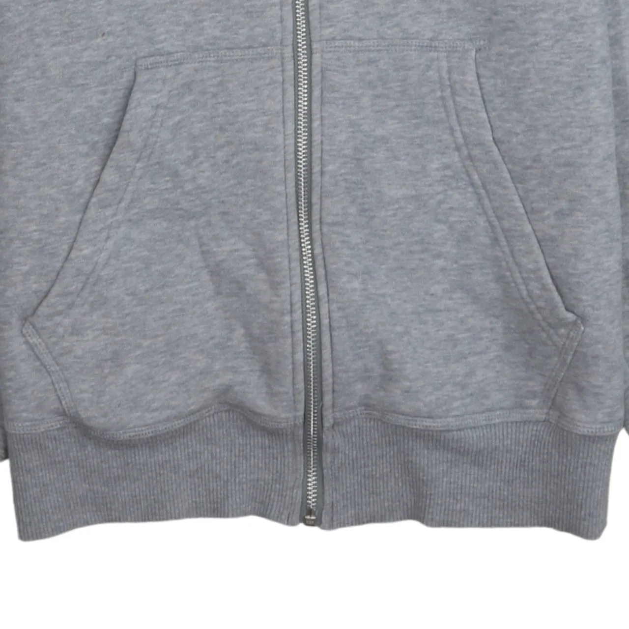 Adidas 90's Drawstring Pockets Full Zip Up Hoodie Medium Grey sold by Vintage Club product image thumbnail 4