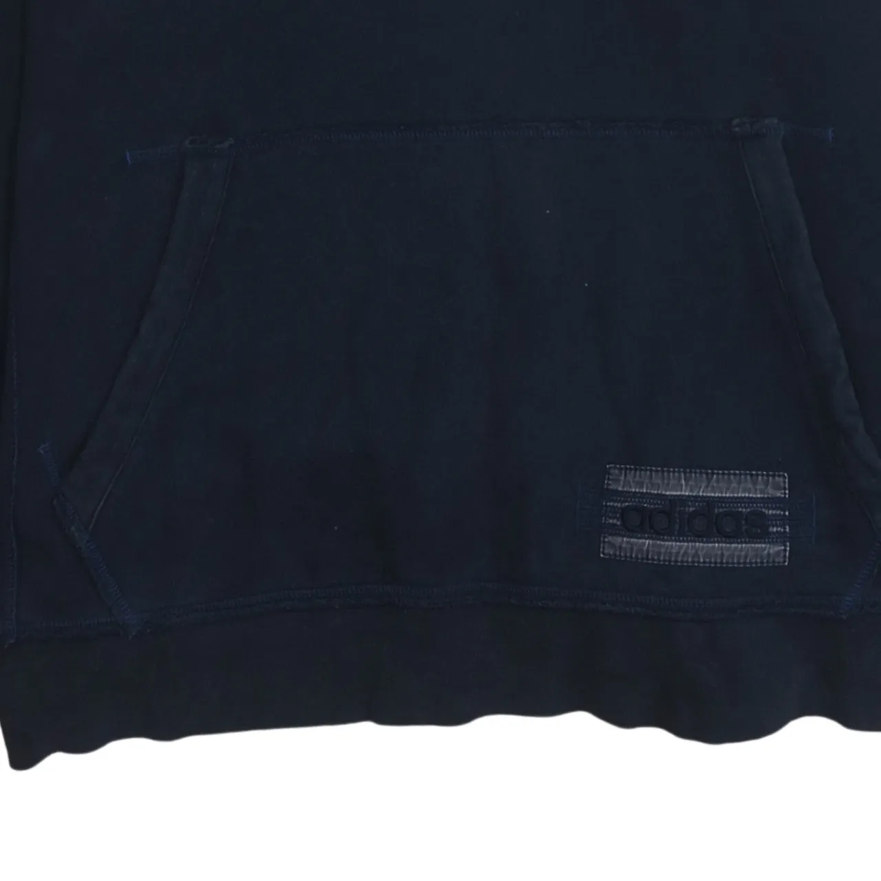 Adidas 90's Plain Pullover Hoodie XLarge Navy Blue sold by Vintage Club product image thumbnail 4