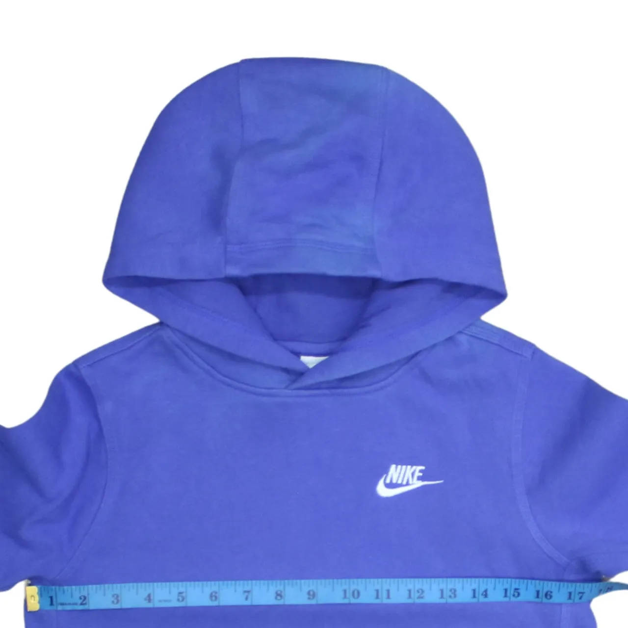 Nike 90's Swoosh Pullover Hoodie Large Blue sold by Vintage Club product image thumbnail 5