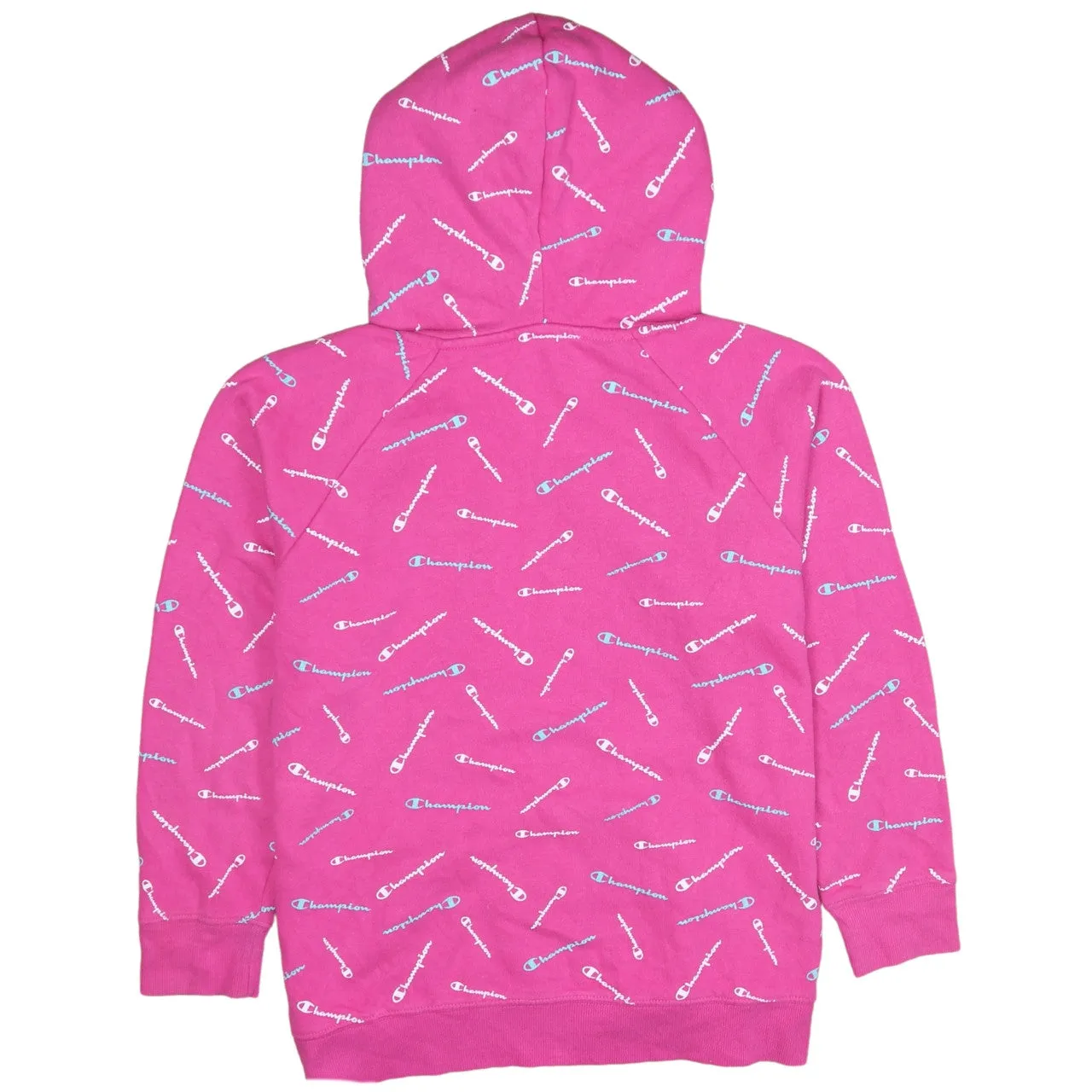 Champion Women's XL 90's Vintage Spellout Pink Pullover Hoodie sold by Vintage Club product image thumbnail 2