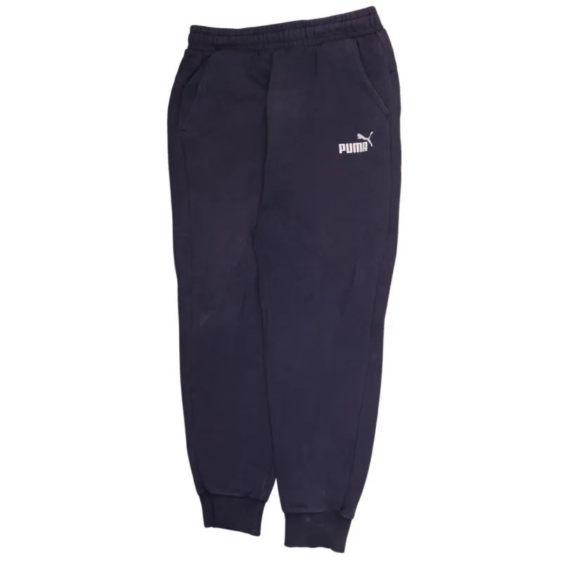 Puma 90's Men's Vintage Joggers Sweatpants Medium Navy Blue Pants made by Puma