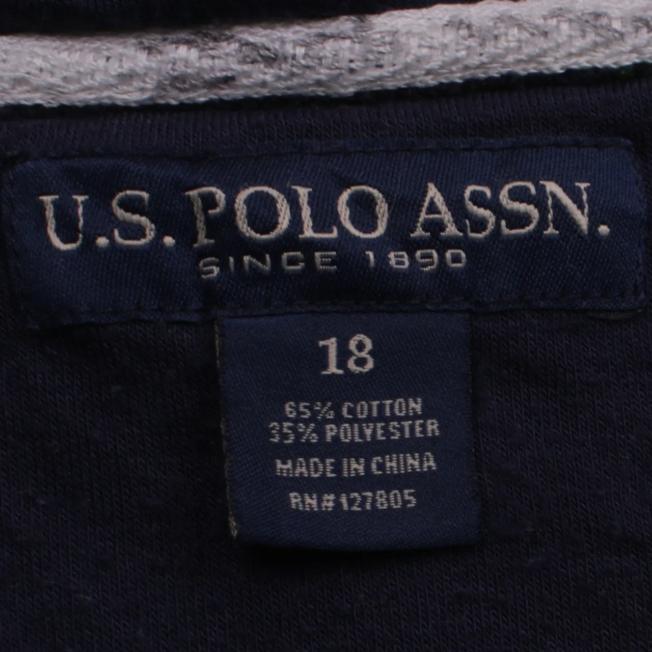 U.S Polo Assn 90's Vintage Green Hoodie Medium Full Zip Drawstring sold by Vintage Club product image thumbnail 4