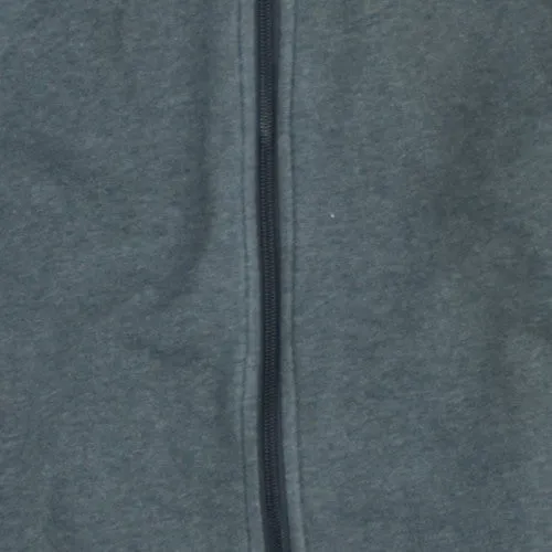 Adidas Dark Grey Full Zip Hoodie Men's Small Three Stripe Sleeves Kangaroo Pockets Sweatshirt sold by Vintage Club product image thumbnail 4