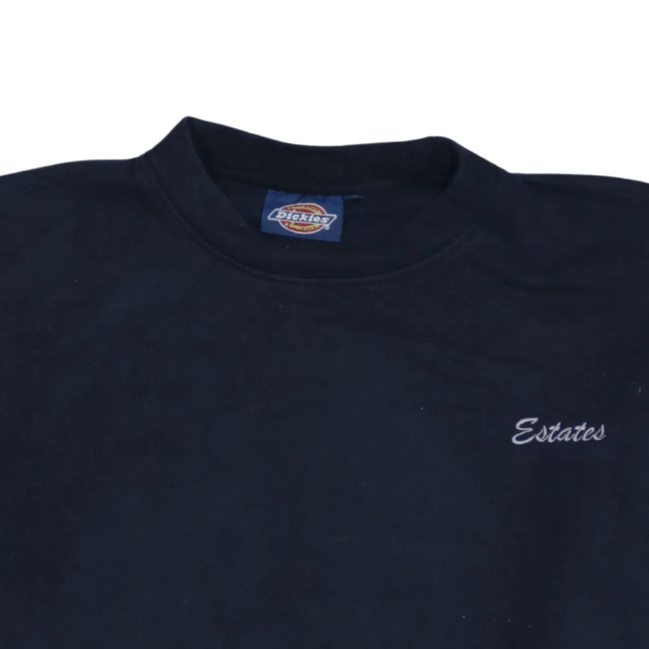 Dickies Navy Blue Sweatshirt Men's XLarge Embroidered Chest Logo Crewneck Pullover Jumper sold by Vintage Club product image thumbnail 3