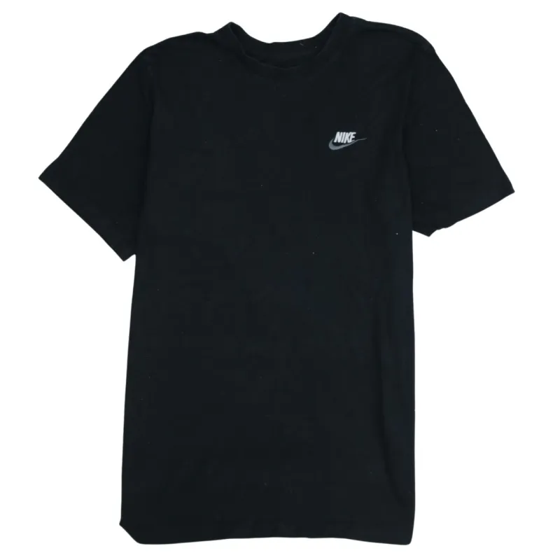 Vintage Nike 90's Swoosh Short Sleeve T-Shirt Small Black Cotton made by Nike