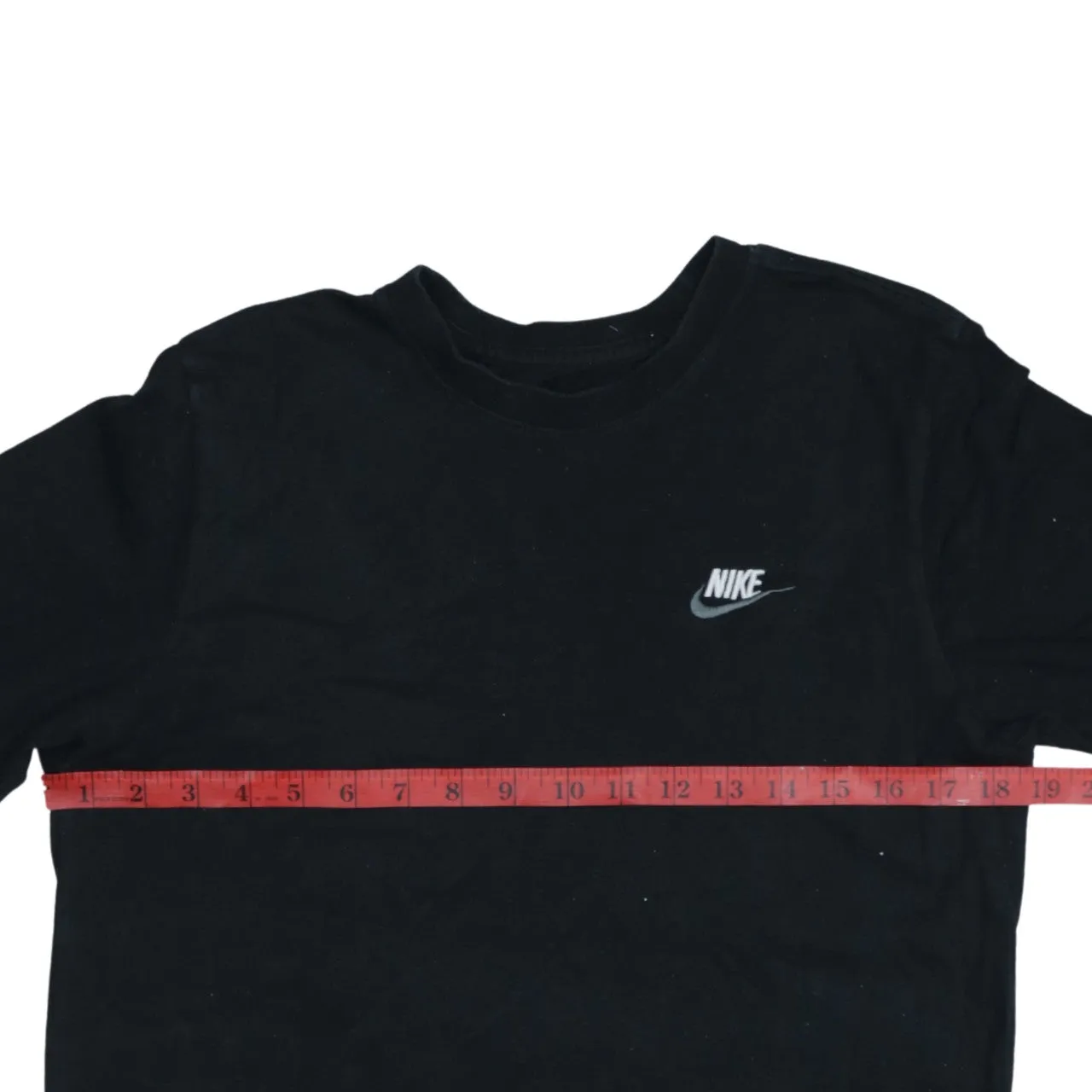 Vintage Nike 90's Swoosh Short Sleeve T-Shirt Small Black Cotton sold by Vintage Club product image thumbnail 5