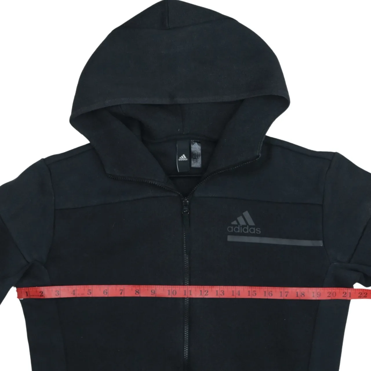 Adidas Vintage 90's Black Full Zip Hoodie Men's Small Sportswear sold by Vintage Club product image thumbnail 5