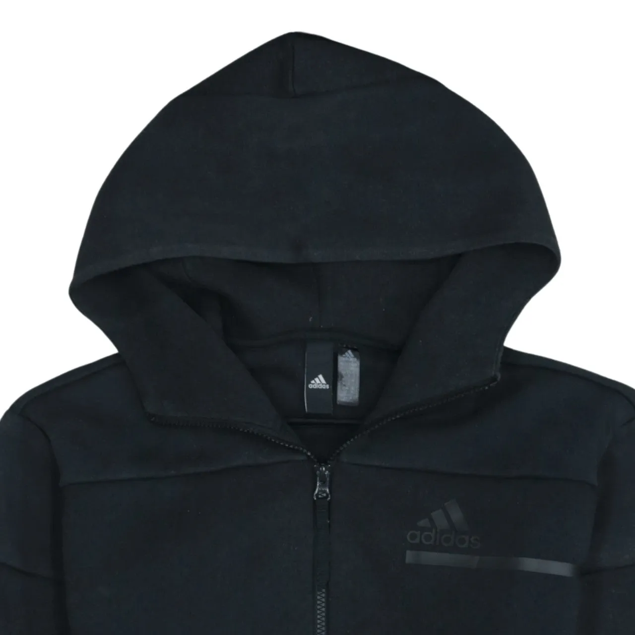 Adidas Vintage 90's Black Full Zip Hoodie Men's Small Sportswear sold by Vintage Club product image thumbnail 3