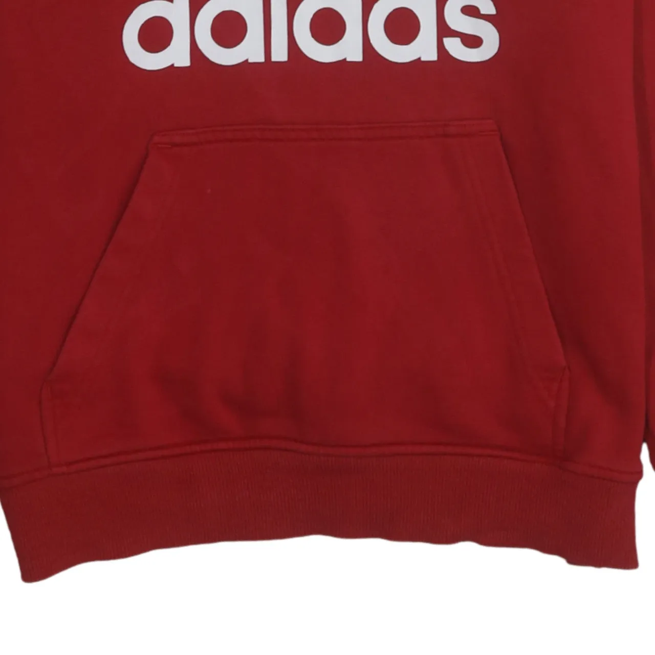 Adidas 90's Spellout Pullover Hoodie Small Red sold by Vintage Club product image thumbnail 4