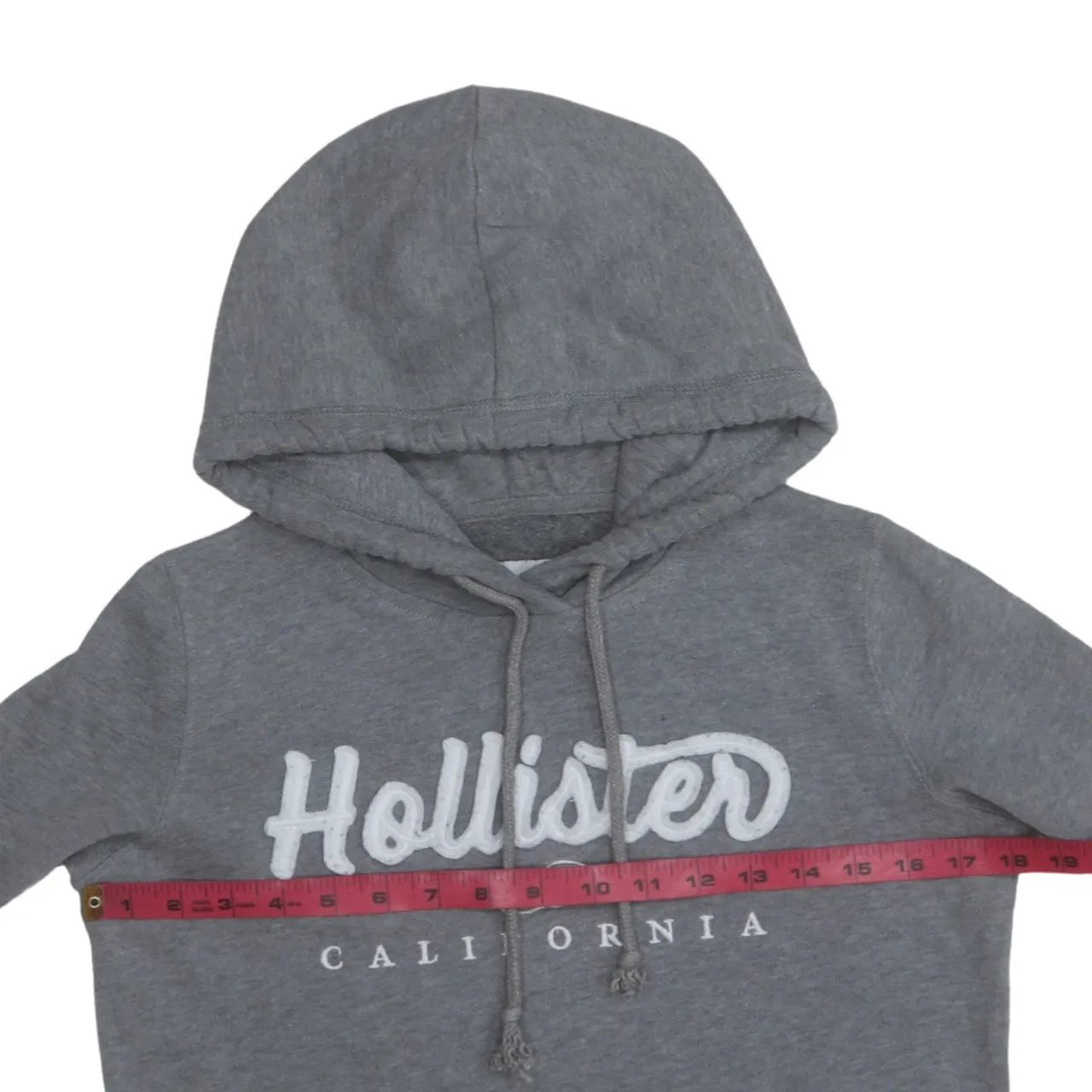 Hollister 90's Spellout Pullover Hoodie XSmall Grey sold by Vintage Club product image thumbnail 5