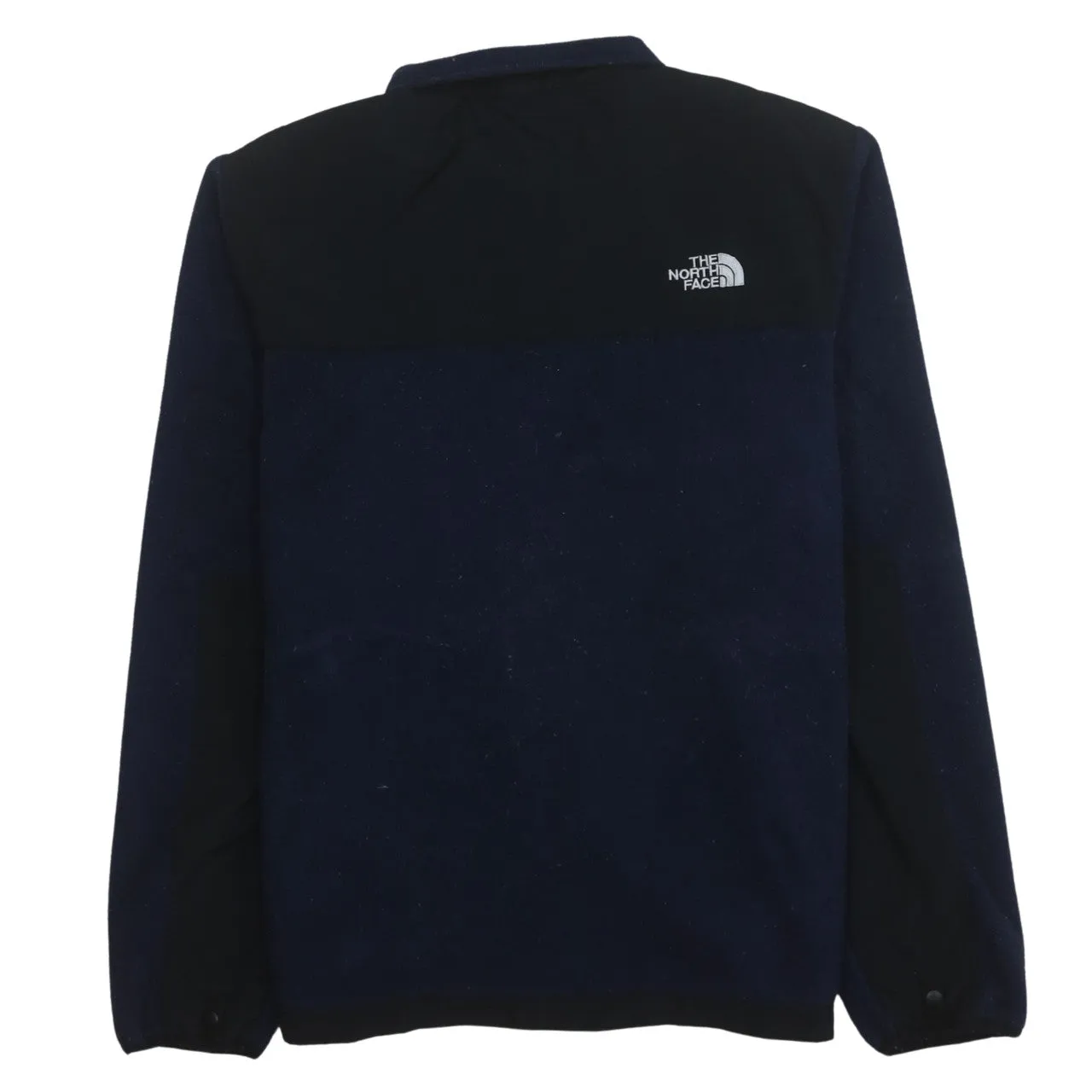 The North Face Navy Black Fleece Jacket Women’s Small Embroidered Logos Zip Pockets Outdoor Top sold by Vintage Club product image thumbnail 2