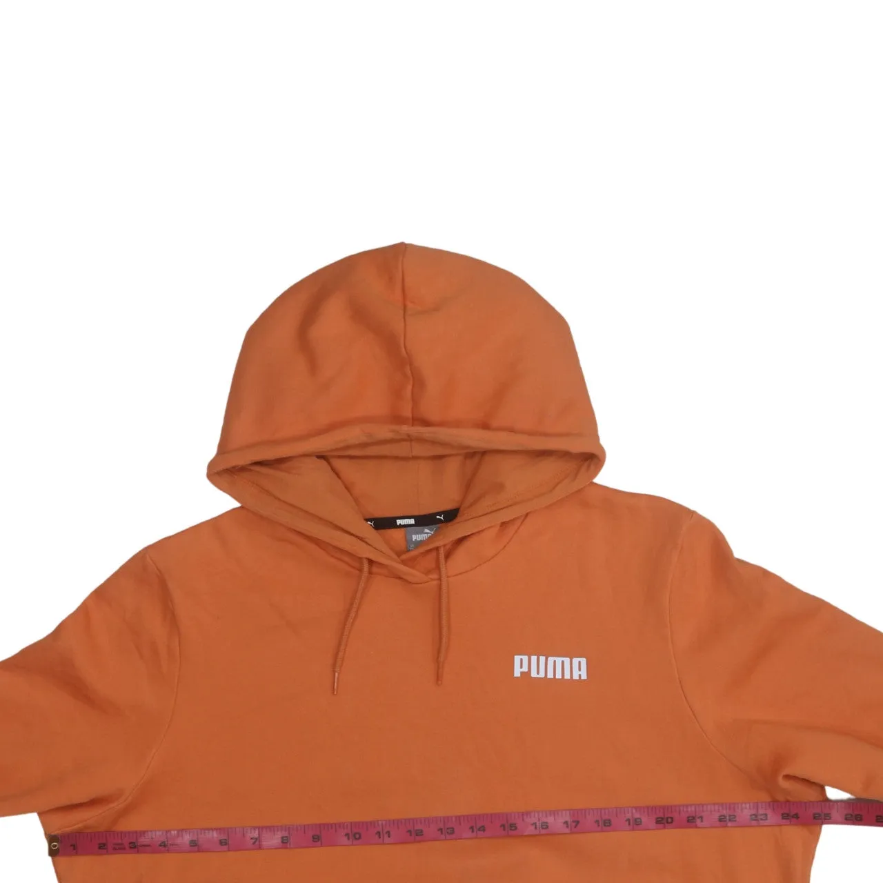 Puma Burnt Orange Hoodie Women’s XXLarge Printed Chest Logo Front Pocket Fleece Sweatshirt sold by Vintage Club product image thumbnail 5