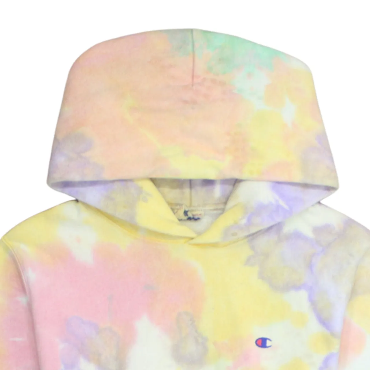 Champion Pastel Tie Dye Hoodie Women's Large Embroidered C Logo Pullover Sweatshirt sold by Vintage Club product image thumbnail 3