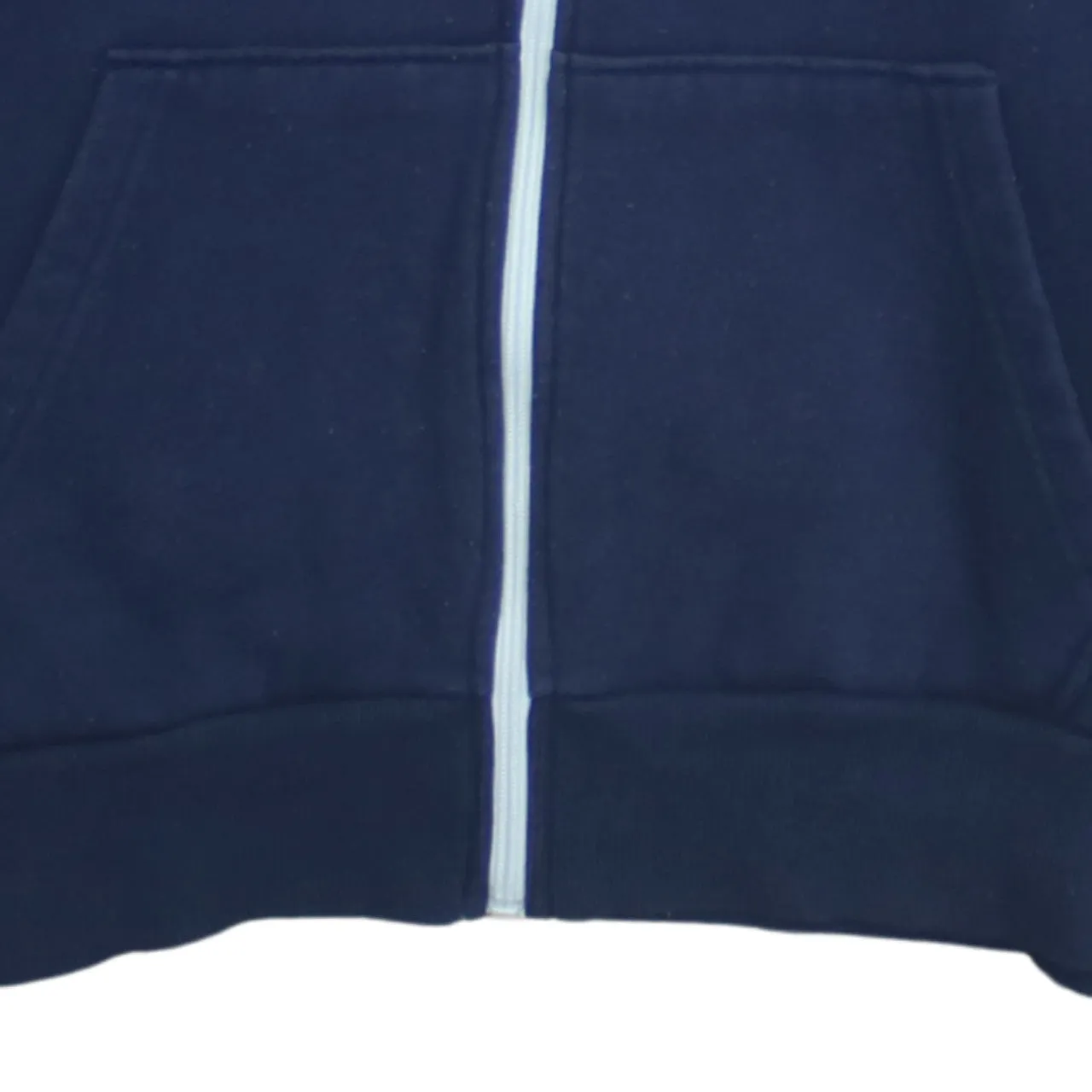 Ellesse 90's Drawstring Pockets Full Zip Up Hoodie Large Navy Blue sold by Vintage Club product image thumbnail 4