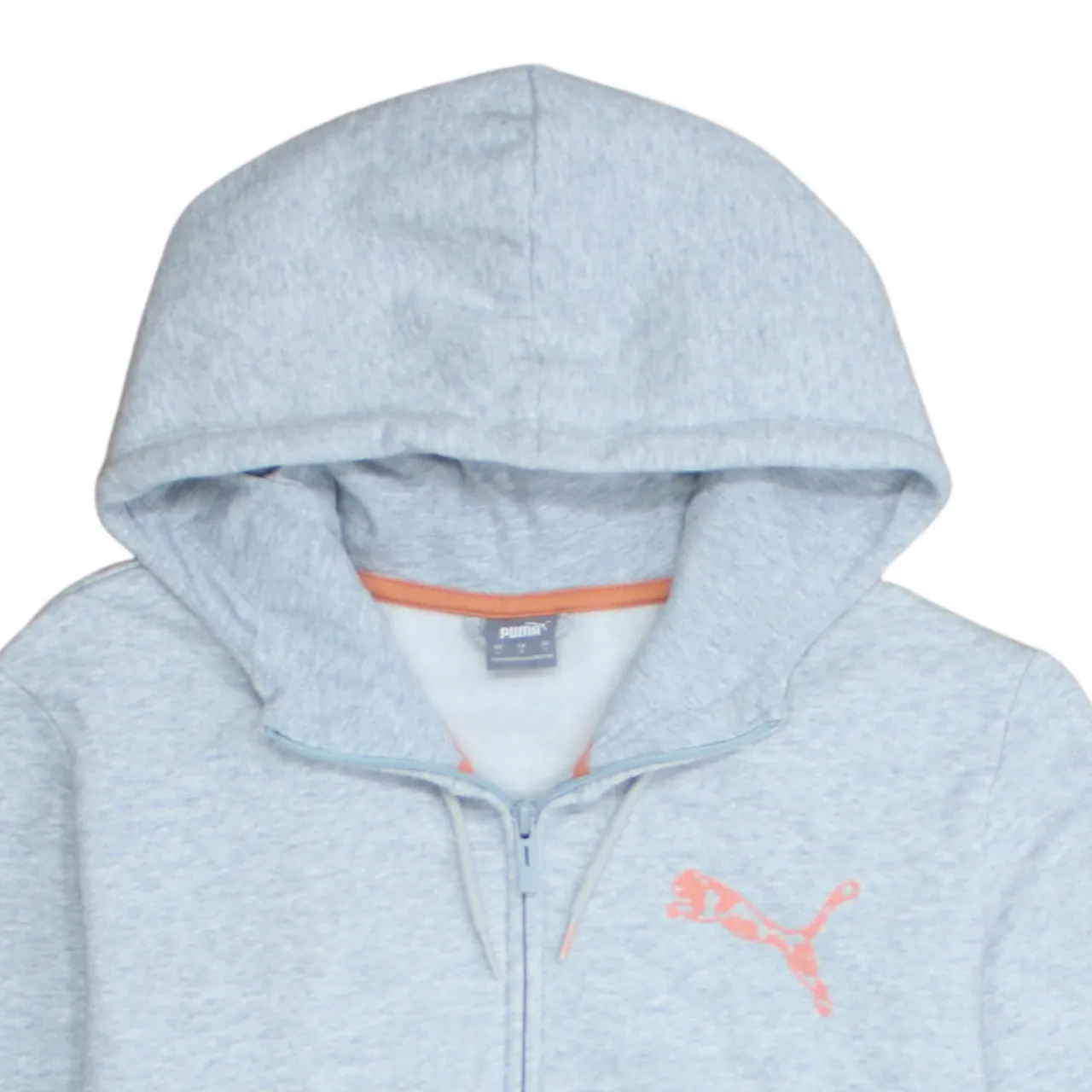 Puma 90's Drawstring Pockets Full Zip Up Hoodie Large Grey sold by Vintage Club product image thumbnail 3