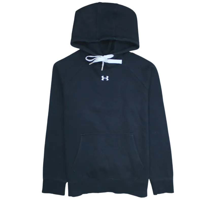 Under Armour Black Hoodie Women’s Medium Embroidered Logo Front Pocket Pullover Sweatshirt sold by Vintage Club