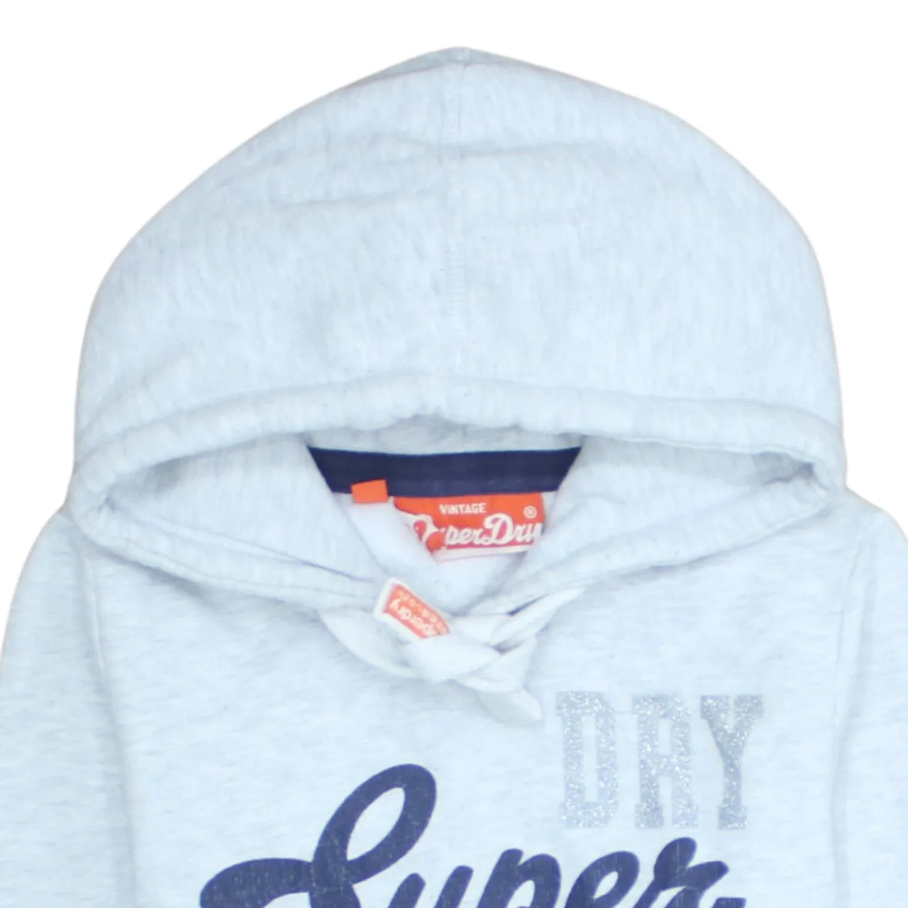 Super Dry 90's Spellout Pullover Hoodie Medium Grey sold by Vintage Club product image thumbnail 3